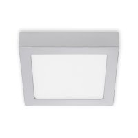 Briloner Fire LED 12W Silber Eckige Deckenlampe Neutralweiß