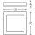 LED Deckenleuchte Fire, Chrom matt, 12 Watt, 3000K, 17 x 17 x 3,2 cm – Briloner