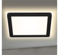 Briloner Frankfurt LED Außenleuchte 8W IP44 Backlight-Effekt Quadratisch Schwarz