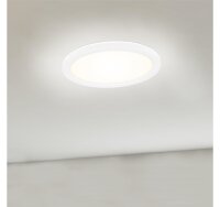 LED Deckenlampe Panel Slim, Weiß, 12 Watt, 4000K, Ø 19 cm – Briloner