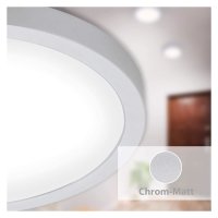 Briloner  Fire LED neutralweiß Deckenlampe Chrom matt