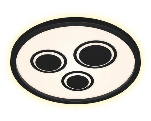 LED Deckenleuchte Pac, Schwarz, 22 Watt, Ø 42,3 cm – Briloner