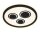 LED Deckenleuchte Pac, Schwarz, 22 Watt, Ø 42,3 cm – Briloner