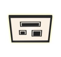 LED Deckenleuchte Pac, Schwarz, 22 Watt, 42,3 x 42,3 x 4,1 cm – Briloner