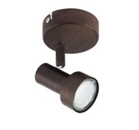 Briloner  Rost LED Wandlampe 1-flammig Spot Schwenkbar...