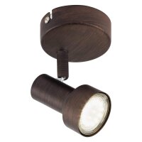 Briloner  Rost LED Wandlampe 1-flammig Spot Schwenkbar...