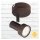 Briloner  Rost LED Wandlampe 1-flammig Spot Schwenkbar Strahler Kupfer-Antik