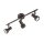 Briloner  Rost LED Deckenlampe 3-flammig Spot Schwenkbar Strahler Kupfer-Antik