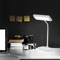 Briloner  Daylight LED Bürolampe 7,5W Flexarm Officeleuchte Weiß