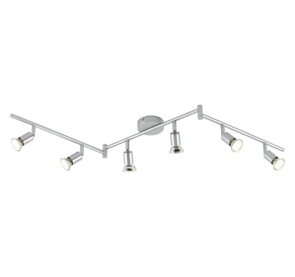 Briloner  Picco LED Deckenlampe 6-flammig Spot Schwenkbar Strahler Titanfarbig