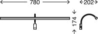 Spiegelleuchte Briloner Cool & Cosy LED 8,5W Badleuchte IP44 Farbtemperatur-Wechsler Flexarm Badlampe Chrom