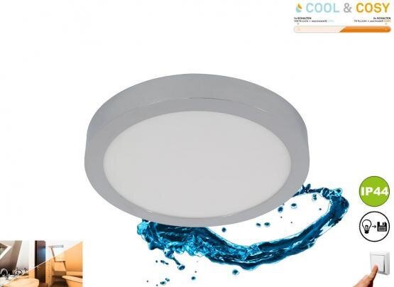LED Deckenleuchte Cool & Cosy, Chrom, 21 Watt, 2700 / 4000K, CCT einstellbar – Briloner