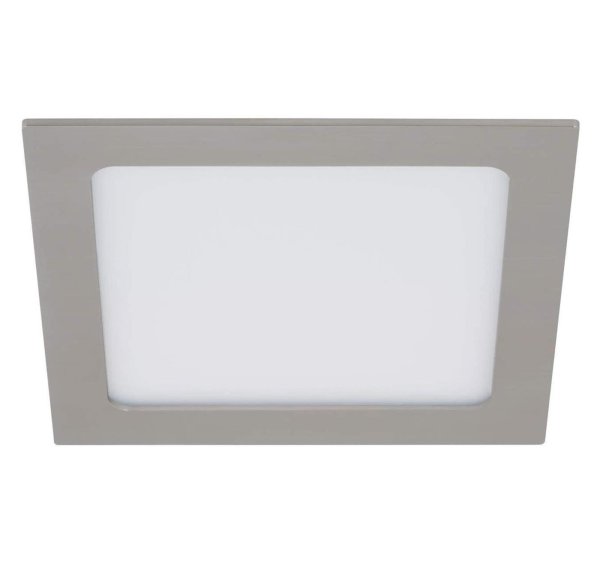 Briloner  Flat In LED Einbaulampe 12W IP44 Matt-Nickel