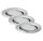 Briloner  Fit LED 3er Set Downlight Rund Chrom Einbaulampe Schwenkbar