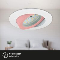 Einbauleuchten Briloner 3 x 6,5 Watt LED Weiß dimmbar über Schalter Einbauspots 570 Lumen