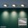 LED Einbaulampen Nava, Chrom-Matt, Bohrloch 6,8 cm, 3x5W, 3000K, dimmbar, schwenkbar – Briloner