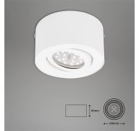 B-Kartonage Briloner  Tube LED Deckenlampe Schwenkbar Rund Aufbauleuchte 5W Weiß