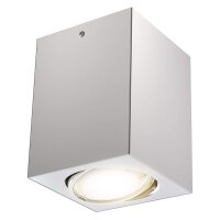 LED Deckenleuchte Tube, Silberfarbig, 5 Watt, schwenkbar, 8 x 8 x 10,5 cm – Briloner