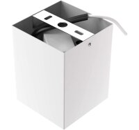 LED Deckenleuchte Tube, Weiß, 5 Watt, 3000K, schwenkbar, 8 x 8 x 10,5 cm – Briloner