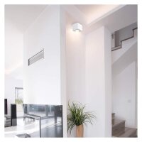 LED Deckenleuchte Tube, Weiß, 5 Watt, 3000K, schwenkbar, 8 x 8 x 10,5 cm – Briloner