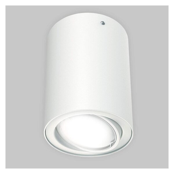 LED Deckenleuchte Tube, Weiß, 5 Watt, 3000K, schwenkbar, Ø 8 cm – Briloner