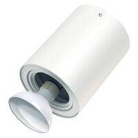 LED Deckenleuchte Tube, Weiß, 5 Watt, 3000K, schwenkbar, Ø 8 cm – Briloner