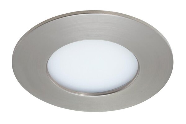 Briloner  Flat In LED Einbaulampe 6W IP44 Matt-Nickel