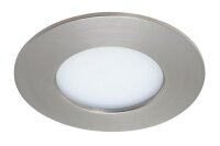 Briloner  Flat In LED Einbaulampe 6W IP44 Matt-Nickel