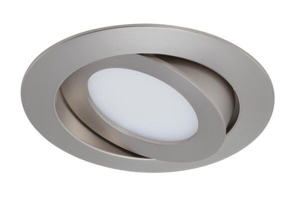 Briloner  Flat In LED Einbaulampe 6W Schwenkbar Matt-Nickel