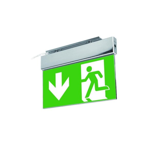 Notausgangsleuchte Saled 3, Grün, 3 Watt, IP44, Akku – GTV