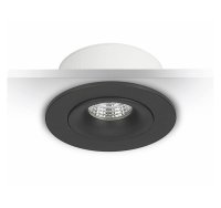 Einbauleuchte Malmbergs MD-70 LED Einbaulampe 7W IP23 Dimmbar Schwenkbar Trafo Rund Schwarz