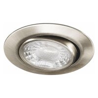 LED Einbauleuchte MD-13, Satin-Chrom, Bohrloch 6 cm, 3 Watt, 2700K, dimmbar, IP44 – Malmbergs