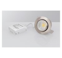 LED Einbauleuchte MD-13, Satin-Chrom, Bohrloch 6 cm, 3...
