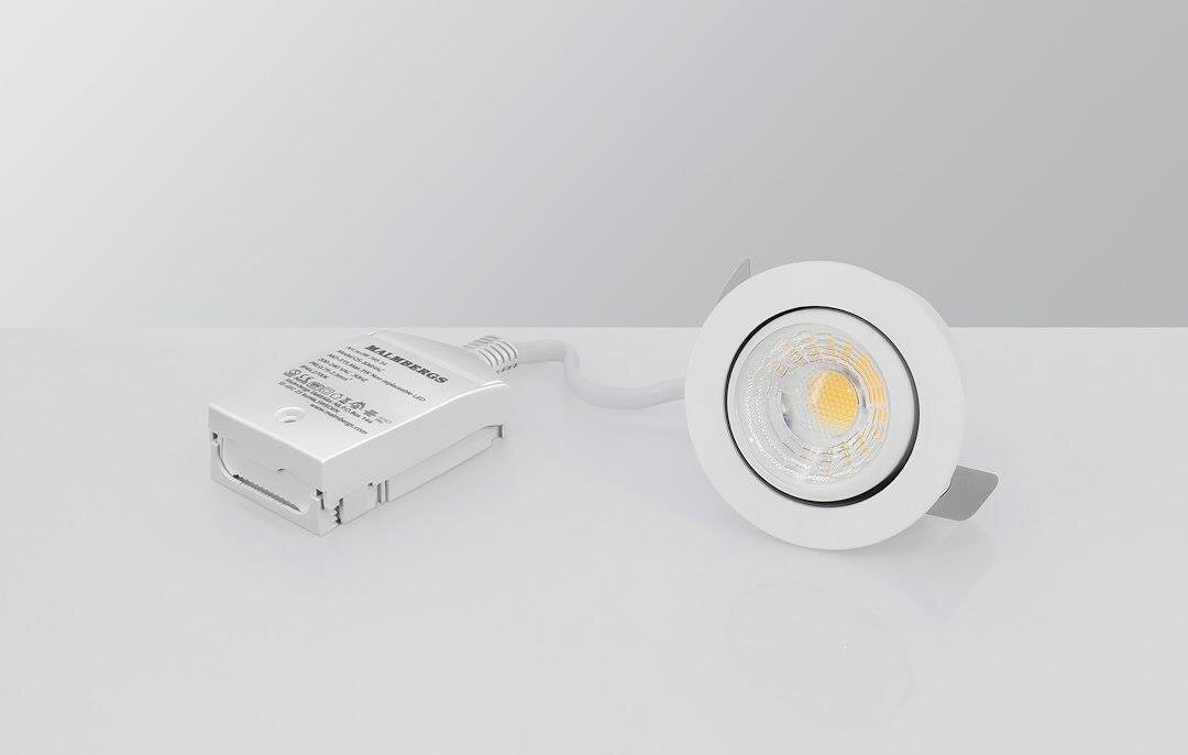 3er Set LED Einbauspots IP44, 12V, 3W, LED Trafo, 3 X Kabel