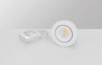 LED Einbauleuchte MD-70, Weiß, Bohrloch 8 cm, 6...