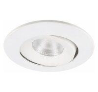 LED Einbauleuchte MD-70, Weiß, Bohrloch 8 cm, 6 Watt, dimmbar, IP44, Ø 9 cm – Malmbergs