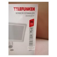 Telefunken  LED Außenlampe 20W Sensor Wandleuchte IP44 Bewegungsmelder Weiß