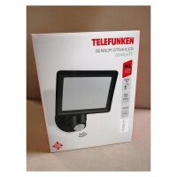 Telefunken LED Außenwandleuchte 20W Bewegungsmelder 2000lm IP44 Schwarz