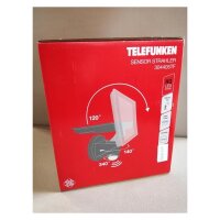 Telefunken LED Außenwandleuchte 20W Bewegungsmelder 2000lm IP44 Schwarz