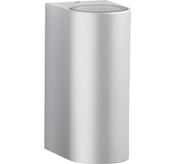 Telefunken Außenwandleuchte Up & Down 2x GU10 Silber IP44