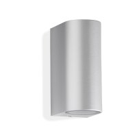 Telefunken Außenwandleuchte Up & Down 2x GU10 Silber IP44