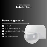 Telefunken  Cork Bewegungsmelder 180° 12m IP44...