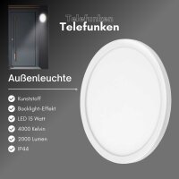 Telefunken Nizza LED Außenwandleuchte 15W...