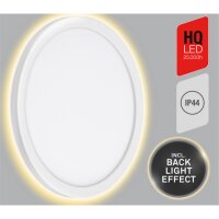 Telefunken Nizza LED Außenwandleuchte 15W Backlight-Effekt Rund Weiß