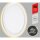 Telefunken Nizza LED Außenwandleuchte 15W Backlight-Effekt Rund Weiß