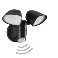 Außenlampe Telefunken Bewegungsmelder Außenstrahler schwarz LED 20W