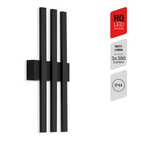 Telefunken LED Außenwandleuchte 12W Indirektes Licht IP44 Schwarz