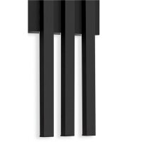Telefunken LED Außenwandleuchte 12W Indirektes Licht IP44 Schwarz