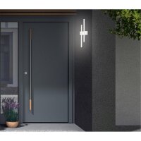 Telefunken LED Außenwandleuchte 8W 2-flammig IP44 Weiß