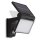 Telefunken  LED Außenlampe 3W Solar Sensor Wandleuchte Bewegungssensor Eckig Schwarz